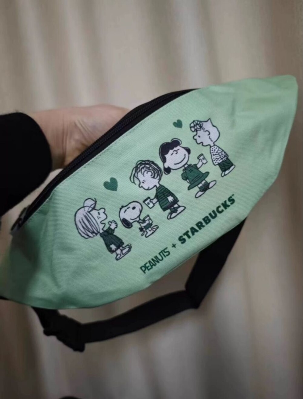 Snoopy Peanuts X Starbucks Fanny Pack Waist Bag With Adjustable Strap **New** - Picture 3 of 4